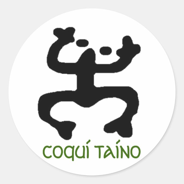 Coqui Taino Stikers Classic Round Sticker (Front)