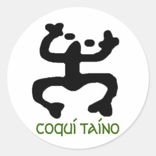 Coqui Taino Stikers Classic Round Sticker