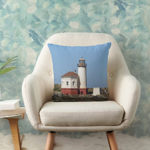 Coquille River Lighthouse in Bandon Oregon Cushion