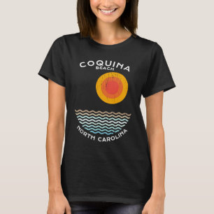 Coquina Beach NC Summertime Vacationing Squiggly W T-Shirt