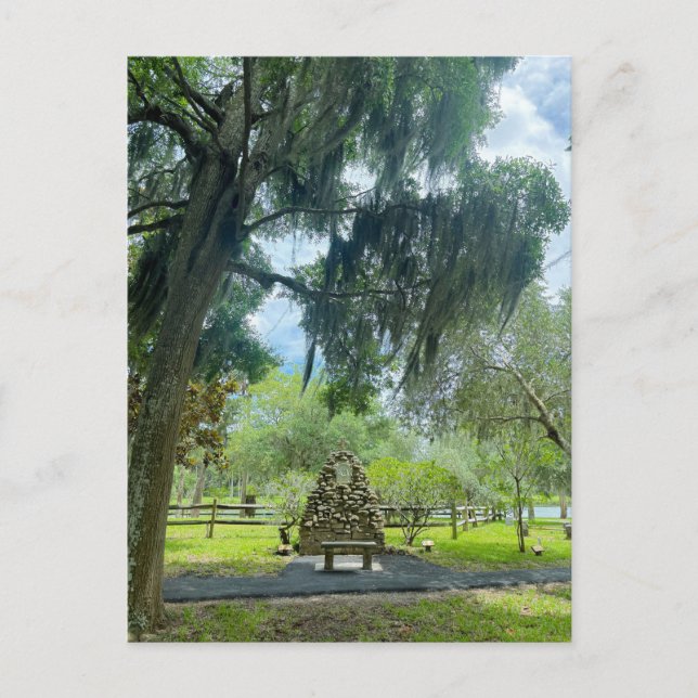 Coquina Stone Grave Marker Postcard (Front)