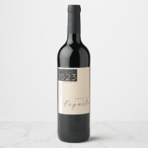 Coquito Bottle Label, Modern, Minimalist Style