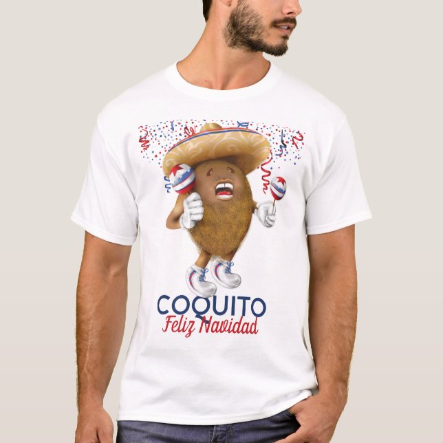 Coquito Coconut Maracas T-Shirt (Front)