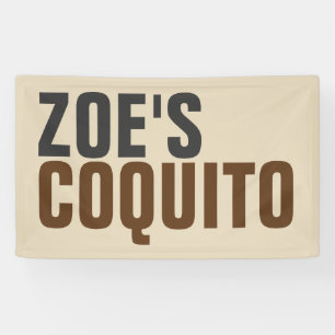 Coquito Rustic Modern Banner