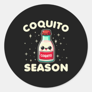 Coquito Season - Puerto Rican Coquito Christmas Classic Round Sticker