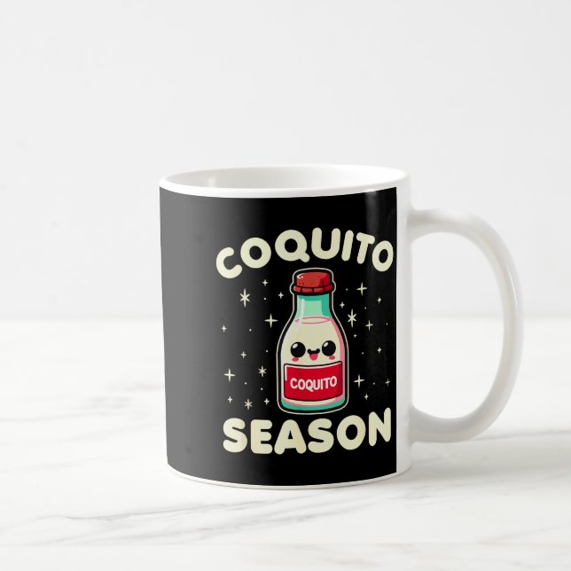 Coquito Season - Puerto Rican Coquito Christmas  Coffee Mug (Right)