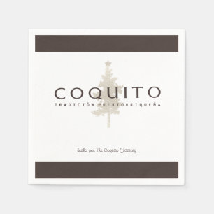 Coquito Tradicion Puertorriquena Advertise Napkin