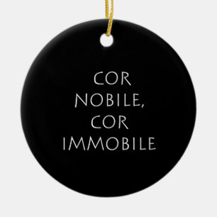 Cor nobile cor immobile ceramic tree decoration