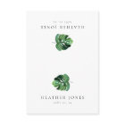 CORA Minimal Tropical Palm Beach Place Cards