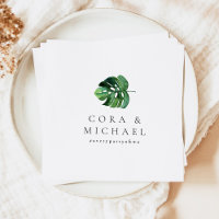 CORA Tropical Beach Palm Leaf  Destination Wedding