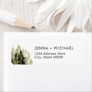 CORA Tropical Watercolor Palm Beach Return Address