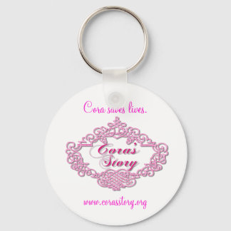 corafinal800, www.corasstory.org, Cora saves li... Key Ring