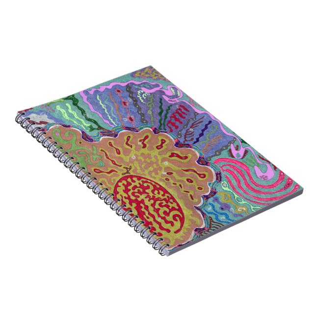 "Coral" Abstract Art Notebook (Right Side)
