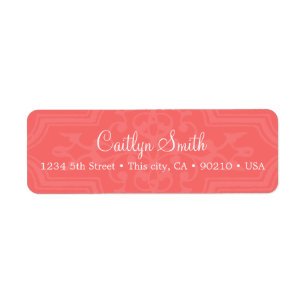 Coral address label