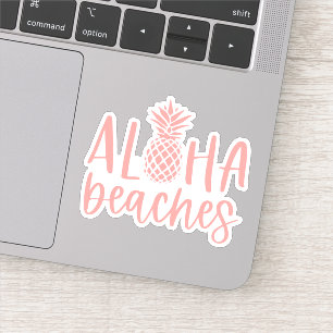 Coral Aloha Beaches Tropical Summer Pineapple