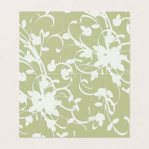 Coral and Cream Filigree Elegant Place Card