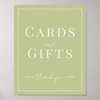 Coral and Cream Wedding Card and Gift Sign