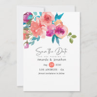 Coral and Fandango Floral Wedding