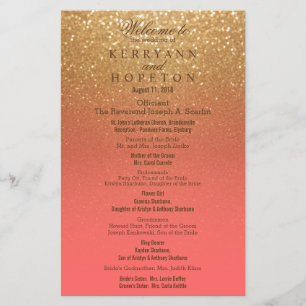 Coral and Gold Glitter - Program