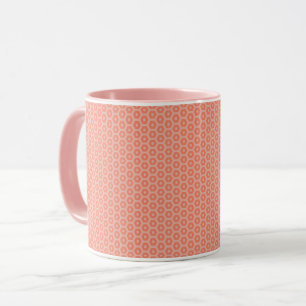 Coral and Pink Pattern Combo Mug