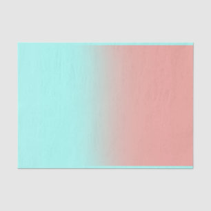 Coral and Turquoise Tissue Paper