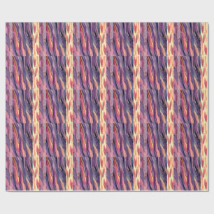 coral and violet pattern wrapping paper