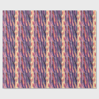 coral and violet pattern wrapping paper