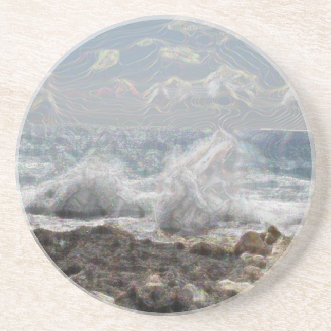 Coral and Waves Coaster (Front)