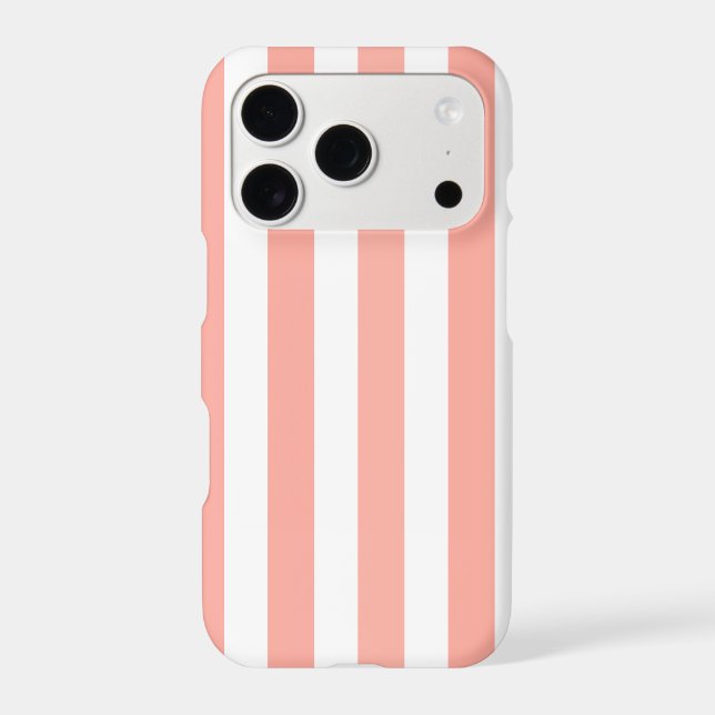 Coral and white candy stripes (Back)