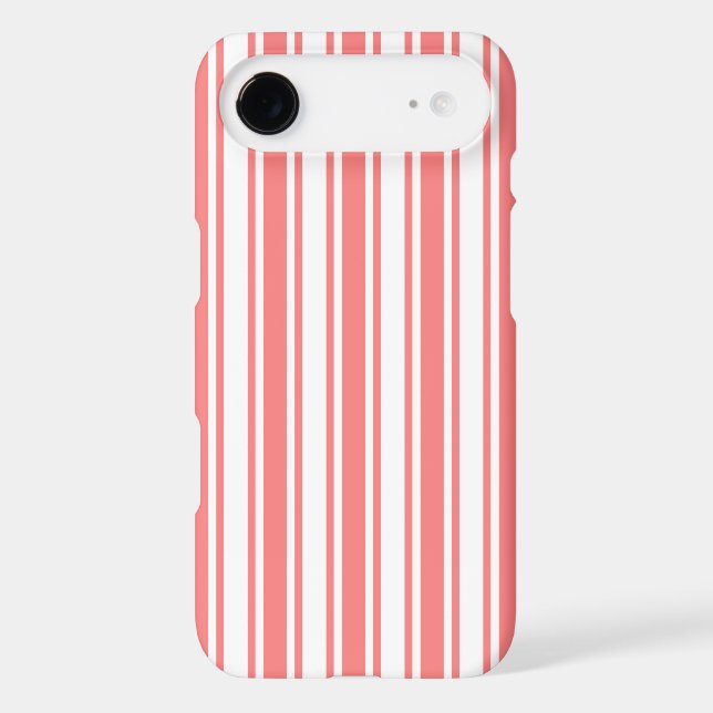 Coral and white candy stripes (Back)