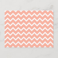 Coral and White Zig Zag Pattern.