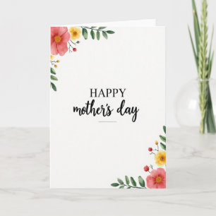 Coral And Yellow Happy Day Card