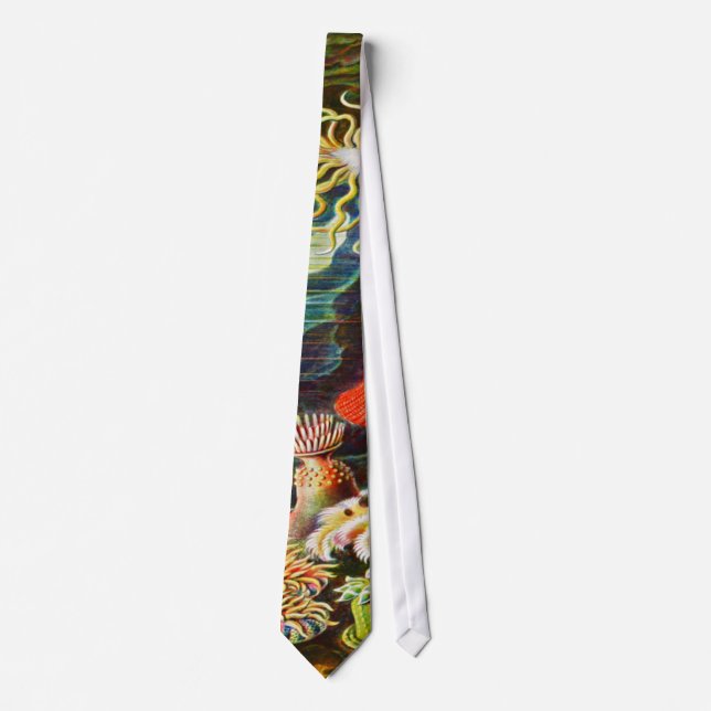 Coral anemones tie (Front)