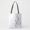 Coral Bass Drop All-Over-Print Tote, Shoulder Tote