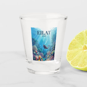 Coral Beach Nature Reserve, Eilat Israel Shot Glass