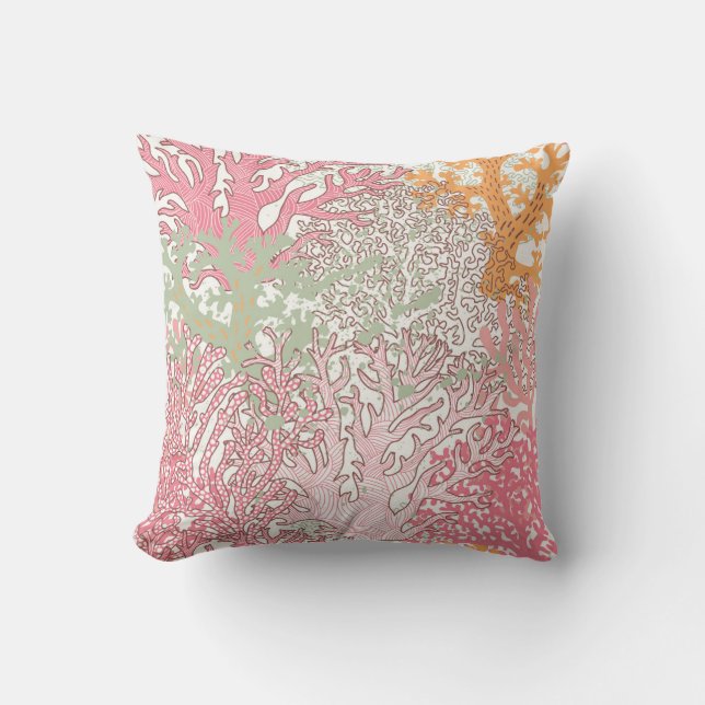 Coral Beauty: Underwater Pattern Wonderland. Cushion (Front)