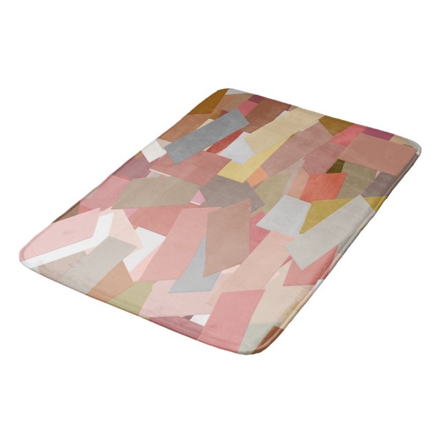 Coral Blocks bath mat (Angled)