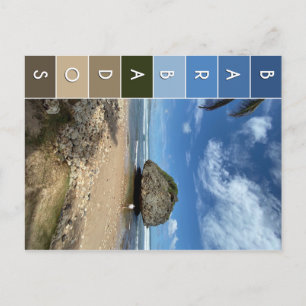Coral Boulder - Bathsheba, Barbados Postcard