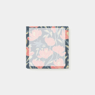 Coral Breeze Floral  Post-it Notes