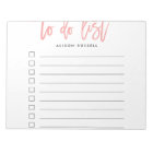 Coral | Brush Lettered Personalised To Do List