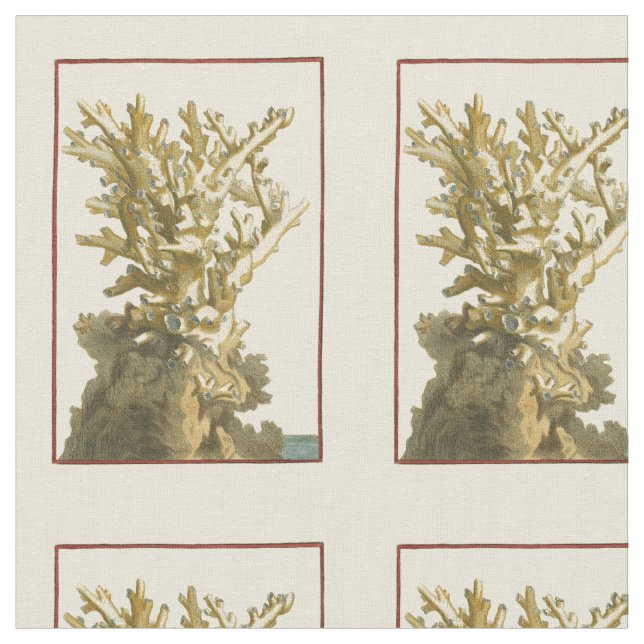 Coral by the Sea Fabric (Close Up)