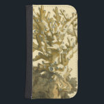 Coral by the Sea Samsung S4 Wallet Case<br><div class="desc">Get this modern piece of artwork today with cream coloured background. This piece of art contains a silhouette,  translucent coral that is very sharp and vivid. It's a contemporary art piece that will be perfect for any type of nautical theme you are trying to go for.</div>