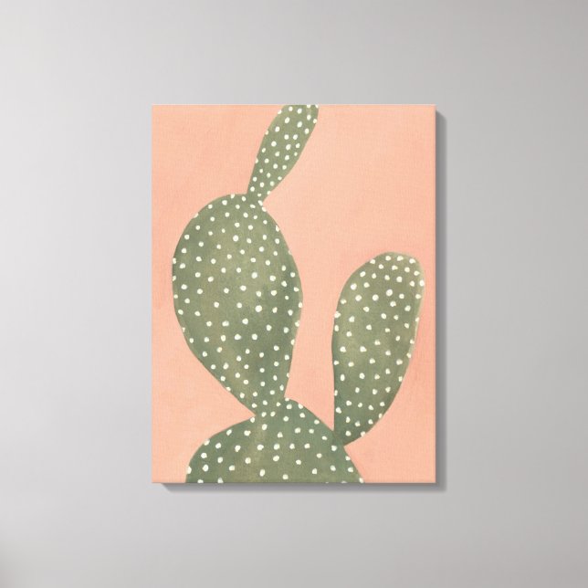 Coral Cacti Canvas Print (Front)