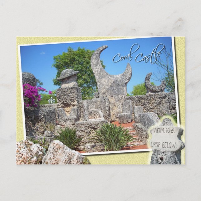 Coral Castle, Homestead, Florida Postcard (Front)