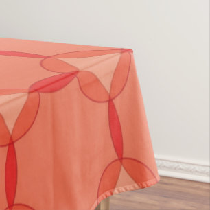 Coral Circles Tablecloth