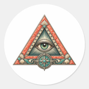 Coral Compass Eye Sticker