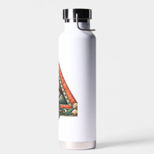 Coral Compass Eye Water Bottle