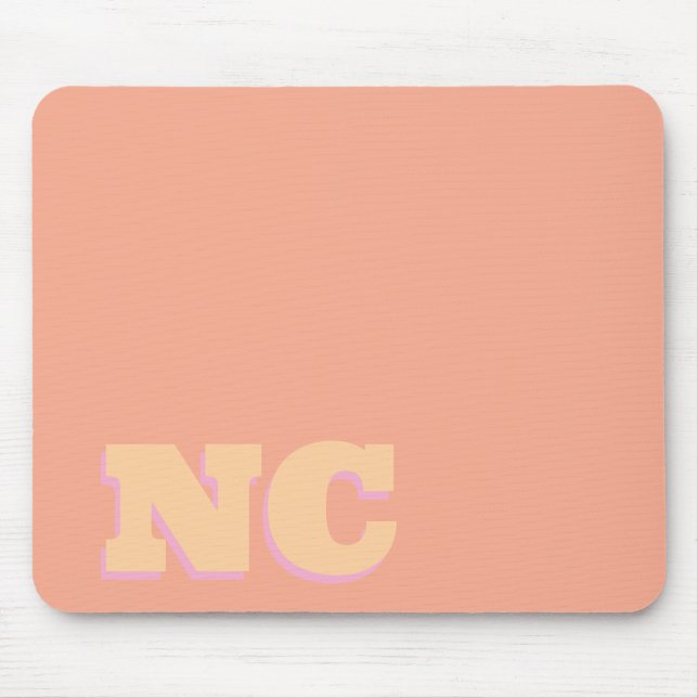 Coral Computer Mouse Mat (Front)