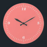 Coral Coral Wall clock<br><div class="desc">Cute Coral clock, simple, classic, chic.</div>