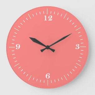 Coral Coral Wall clock